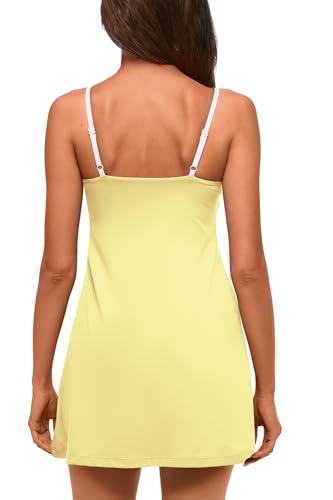 ReachMe Womens Tennis Dress with Built in Shorts Summer Athletic Dresses Workout Golf Outfits Mini Romper Dress4