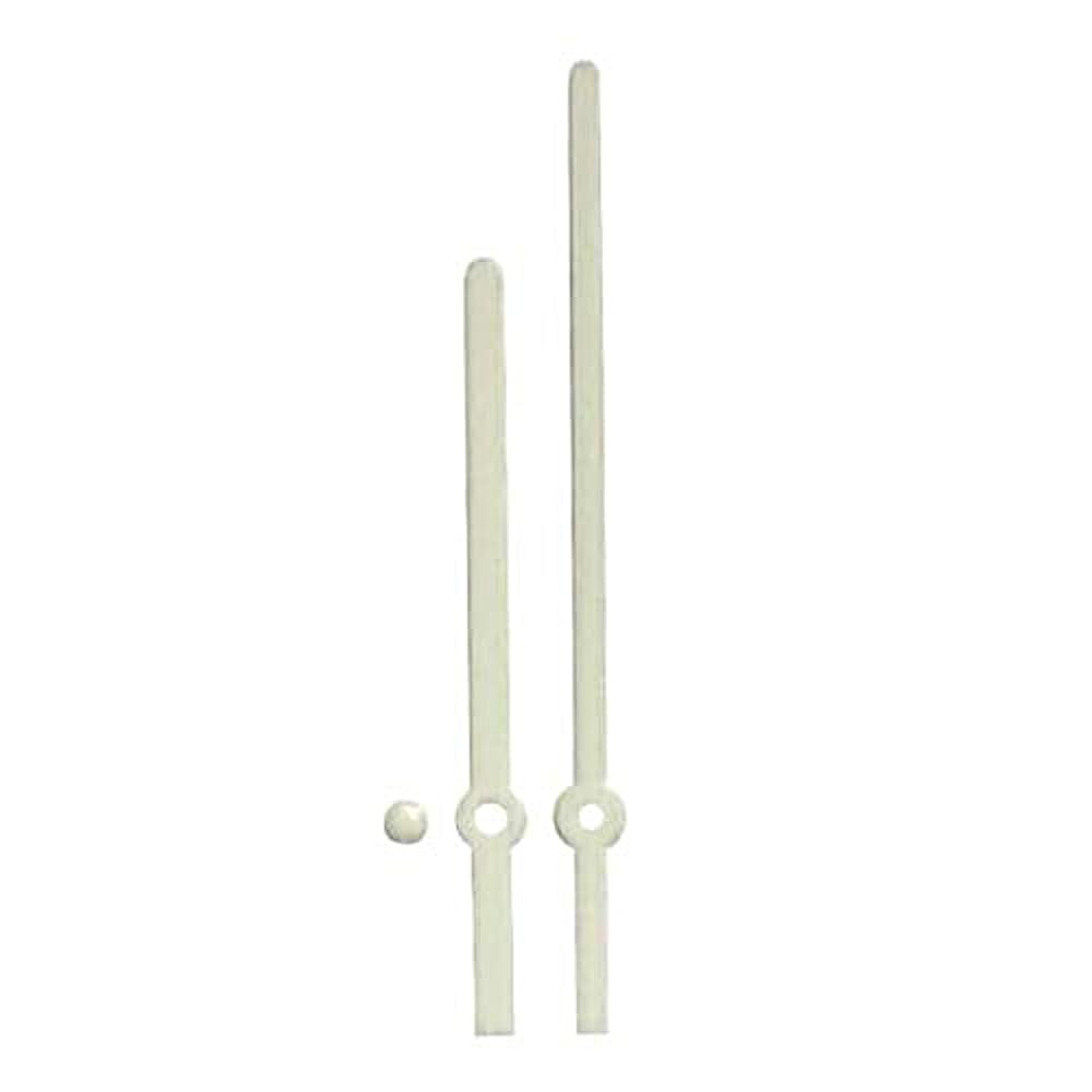Dans Clock Shop White Replacement Plastic Press Fit Clock Hands Compatible With Chinese Quartz Mechanism Diy Repair 120Mm