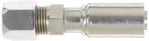 Image of EATON Weatherhead Coll-O-Crimp 75710E-758 Flareless Tube Rigid Fitting, Carbon Steel, 1 /2 inch Hose ID, 1 /2 inch Tube Size