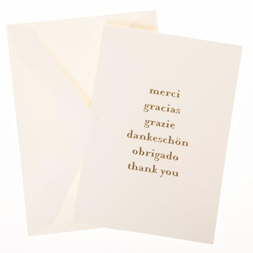 Image of Graphique Box of Cards, Thank You Languages - Includes 10 Cards with Matching Envelopes and Storage Box, Cute Stationery Made of Durable Heavy Cardstock, Cards Measure 3.25 inch x 4.75 inch (L1542CB)