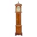 Odoria 1:12 Miniature Vintage Grandfather Clock Floor Pendule Dollhouse Decoration Accessories