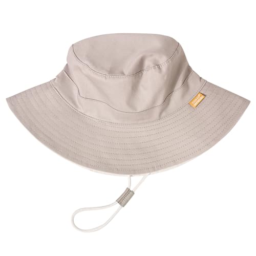 Baby Sun Hat for Boy Girl Toddler Summer Bucket Hat,Kids Sun Protection Beach Cotton Baby Hats