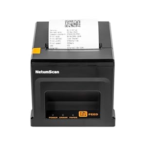 NetumScan USB POS Receipt Printer, 80mm Thermal Receipt Printer with Auto Cutter Cash Drawer, 300mm/s, Support Windows/Mac/Linux, Restaurant Kitchen Printer for ESC/POS(Only USB Interface) 8360