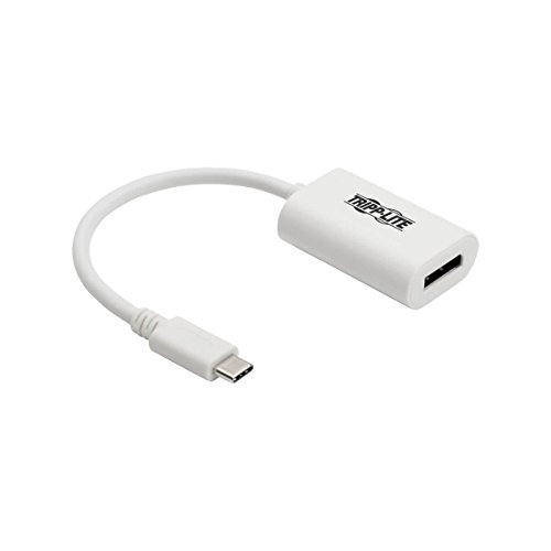 Adaptateur USB-C vers DisplayPort 4K compatible Thunderbolt 3 câble blanc
