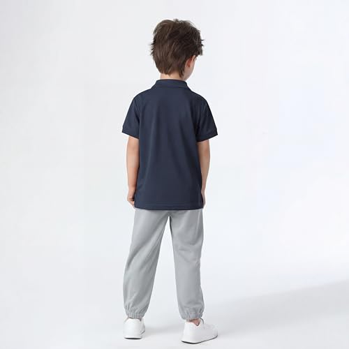 Image of Boy Polo Shirt Pique School Uniform Shirt for Kid Golf Top Youth Boy 5-14Y