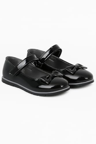 Flower Girls Patent Mary Jane Dress Shoes, Flat Footwear for Communion and Special Occasions4