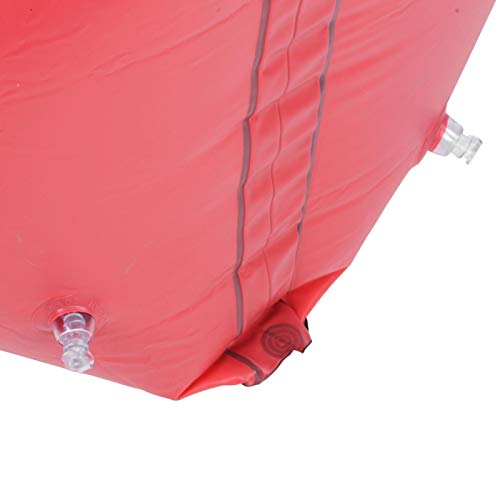 Surebuy Sofá inflável para espreguiçadeira, sofá vermelho ao ar livre, material de PVC ecológico, po