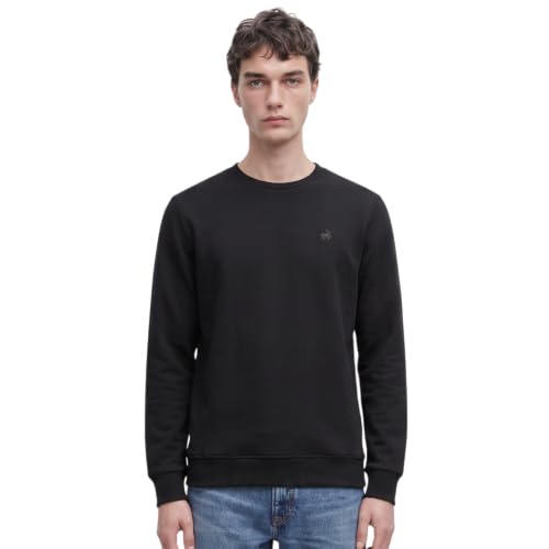 Anthony Jackson Erkek Basic Logo Sweatshirt NOVA (Siyah, 5XL)