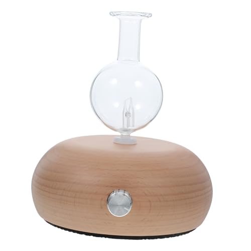PERSELOSO 1 Pieza Difusor de Esenciales con Base de Madera y Boquilla de Atomización Aromatizador de Oficina y Yoga del Aire y Distribución de Aromas