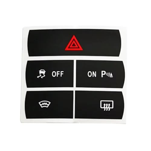 Autocollants de dégivrage S-Max à rétroéclairage préservé pour bouton
