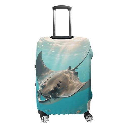 Manta Ray Elastic Luggage Cover Suitcase Protector for 19-32 Inch Suitcases | Universal Stretchable Travel Bag Cover | Anti-Scratch, Washable with Zipper Closure M4