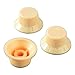 3Pcs Guitar Control Knob, Function, Easy to Use, Engraved Design, Plastic Guitar Bass Accessory, Guitar Tone Knob, Guitar Tone Control Top Knob Replacement, Guitar Volume Control (Ivory White)