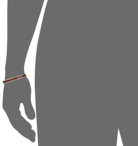 Amazon Collection Men's Stainless Steel Wood Inlay Cuff Bracelet3