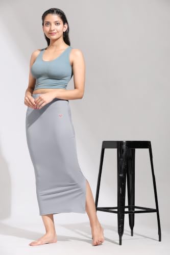 Image of TRENDMALLS Women's Polyester Spandex Stretchable Straight Saree Shapewear Petticoat for Women, Cotton Blended, Skirts for Women, Saree Shaper