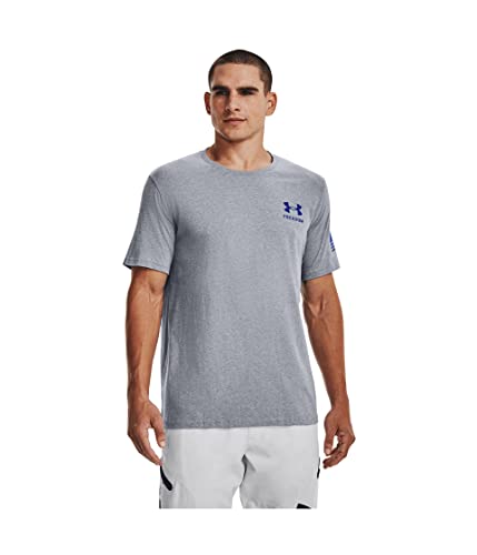 Under Armour Herren T-Shirt Freedom Graphic Short Sleeve (035) Steel Light Heather/Royal, Größe 3XL – Ansicht 1
