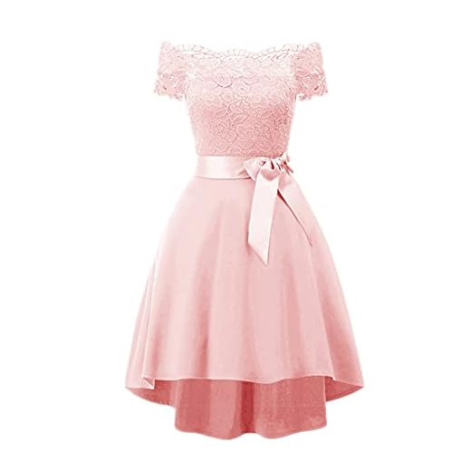 Kvinnor Slash Neck Short Sleeve Belt Party Ceremony Hej Lo Swing Wedding