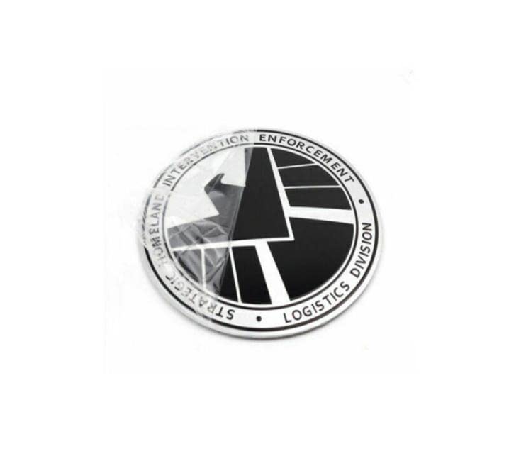 3D Metall-Aufkleber „Heraldische Lilie“ – Chrom-Optik, 6x6 Cm, Selbstklebend Für Auto & Mehr