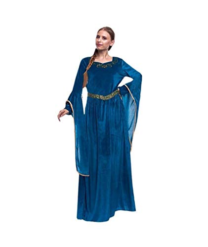 Partylandia Disfraz de Princesa Vikinga para Mujer Carnaval Cosplay Cómodo Suave S