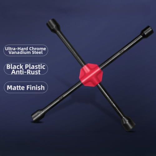 Llave de cambio de neumáticos de coche extensible con 4 vasos intercambiables 5