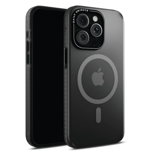 Image of DailyObjects Polycarbonate Case for iPhone 14 Pro Max Compatible with Mag-Safe Wireless Charging,Black Nimbus Slim Shockproof Back Cover