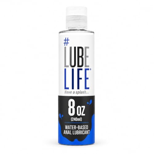 LUBELIFE Water-Based Anal Lube for Men, Women & Couples – Personal Lubricant Safe for Ingestion,...