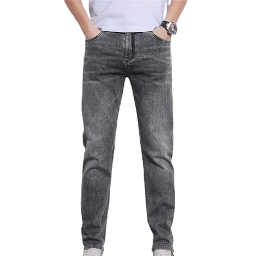 Men's Jeans – Stretch Slim Straight Denim Pants, Casual Full-Length Fashion Trousers