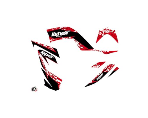 Kit deco quad Predator compatible con Yamaha 700 Raptor rojo de 2006 a 2012 2