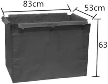 400L Waterproof Ox Cloth Removable Storage Bag - Replacement Liner for Commercial Laundry Cart & Rolling Basket, Ideal for Hotels, Cleaning, and Laundry Use