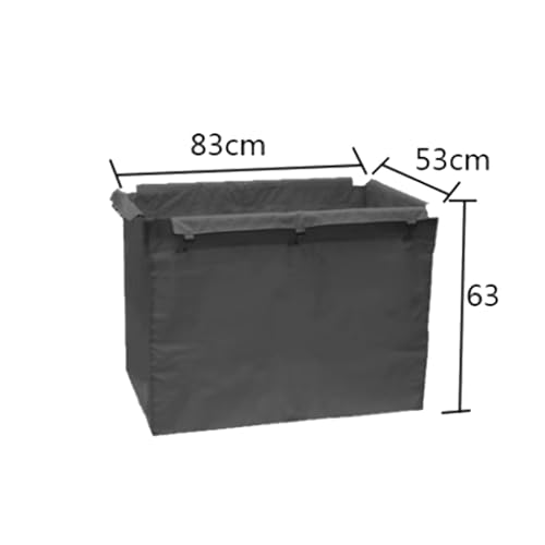 Bolsas de almacenamiento extraíbles de tela Oxford impermeable para carrito, para carrito de lavandería comercial rectangular/cesta de lavandería rodante, para lavandería, hotel, coche de