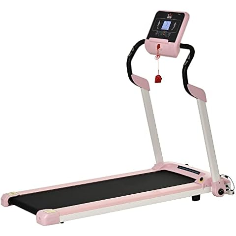 HOMCOM Laufband Klappbar elektrisch 400 W 1-12 km/h 1,5HP LCD-Display Handyhalterung Cover