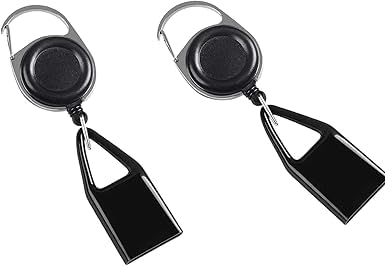 2Pcs Black Lighters Clip,Retractable Lighters Keychain Belt,Anti Lost Retractable Lighter Cover, Leash for Fishing Hiking,Lighter Protective Cover for