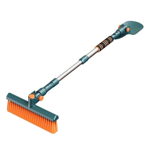 スノーブラシ 車 4in1 多機能 除雪ブラシ 車用雪かき 傷つかない 伸縮式 丈夫 アイススクレーパー 360°回転可能 除雪 フォームグリップ 除霜 除氷 コンパクト 軽量 携帯便利 雪対策 車 トラック SU-V用