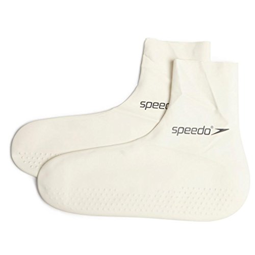 Speedo Unisex Latex Sock | Pool Essentials, White/Black, XL