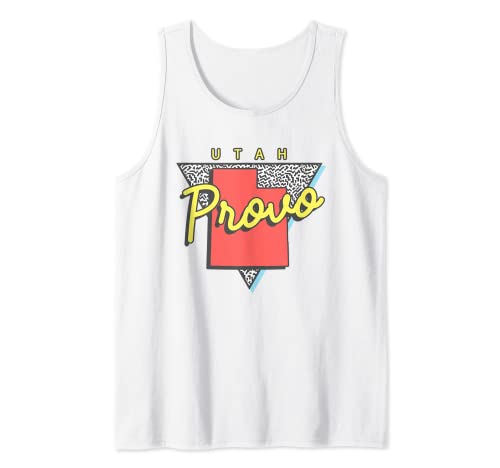Provo Utah Retro Triangle UT City Tank Top