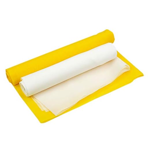 ETPUVIUMBE Screen Printing White Mesh 110 Mesh 43T 50inch(1.27m) Width 3Y(2.7m/8.8ft) Length for Cloth T-Shirt Screen Printing Machine Fabirc Monofilament Polyester