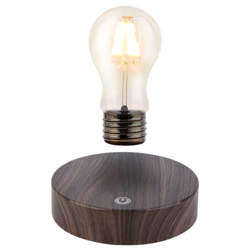 exekoml Magnetic Levitation Floating LED Light Bulb Levitating Bulb Desk Lamp Rotating Floating Bulb Night Lights for Home Room Decoration Office Table Lamp