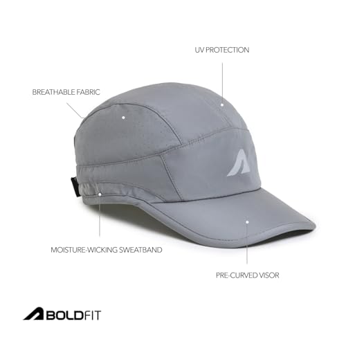 Image of Boldfit Mens Cap for Summer Lightweight & Breathable Sports Cap for Women with Adjustable Strap Moisture-Wicking Gym Cap for Running, Cricket, Outdoor & Fitness Use All-Weather Sun Protection Hat