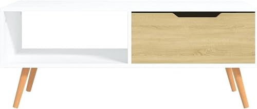 Miniatura 4 de Mesa de centro, mesa de centro industrial, mesa de centro moderna de mediados de siglo, mesa central para sala de estar, mesa de cóctel, mesa