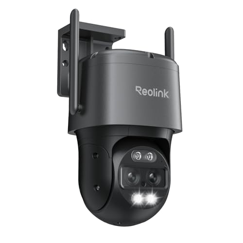 Reolink 4K PTZ Caméra de Surveillance WiFi Exterieure à Double Objectif, Wi-FI 6 Bi-Bande 2,4/5 GHz, Zoom 6X, Détection Intelligente, Suivi Automatique,...