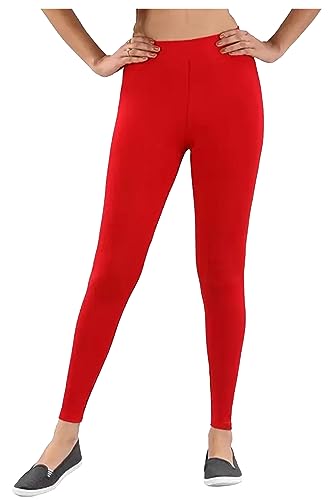 Image of H2 Women's Ankle Length Stretchable Cotton Leggings - Soft Stretch for Casual and Yoga