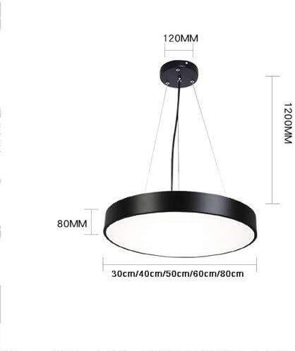Plafonnier suspendu créatif avec suspension LED patch light ronde chic - 7