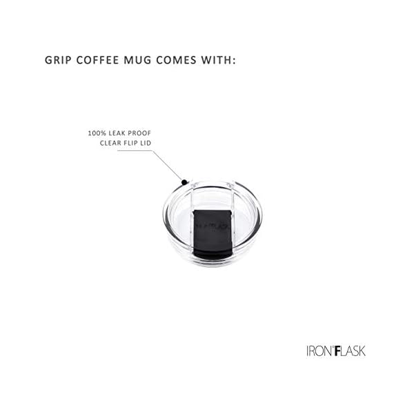 IRON °FLASK Taza de café con Agarre - 16 oz, a Prueba de Fugas, Botella de Acero Inoxidable con Aislamiento al vacío… - Imagen 6