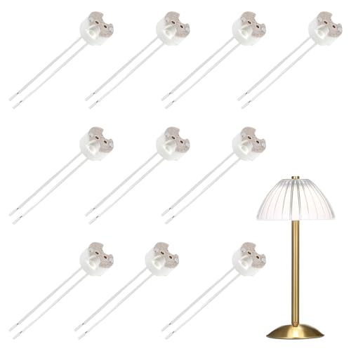 10 Pièces Douille Gu5.3 Mr16 Céramique 12v, Avec 15 Cm Câbles En Silicone De Qualité...
