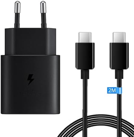 USB C Ladegerät 25W Schnellladegerät Ladekabel für Samsung Galaxy A57 A56 | Galaxy A55 A54 A53 A37 A36 A35 A34 A17 A16 A15 A14 A05s A04s S26 S25 S24 S23 S22 S21 S20 S10 Schnelllade