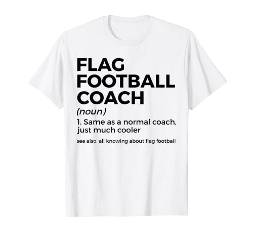 Funny Flag Football Coach Defintion Camiseta