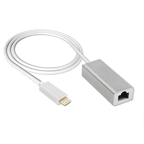 RJ45 Ethernet Adapter, RJ45 Ethernet LAN Wired Network Adapter Compatible with Phone/Pad