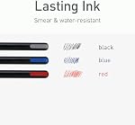 Pentonic Ballpoint Pens, 25-Pack, Assorted Ink Colors (Black, Blue, Red), 0.7mm Fine Point, Smooth Writing for Journaling, Note-Taking & Office Use, Smear-Resistant Ink, Lightweight Design