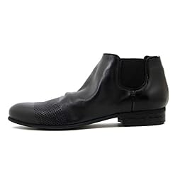 Osvaldo Dangereux, Bottines d’été en Cuir Noir, Beatles avec élastique, Talon Bas 2 cm, 236 - Les Beatles, Paul McCartney, John Lennon, RIngo Starr, George Harrison Osvaldo Dangereux, Bottines d'été en Cuir Noir, Beatles avec élastique, Talon Bas 2 cm, 236 – Image 3