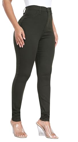 WAYRUNZ Women's Hight Waisted Stretch Skinny Jeans Denim Pants2