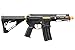 Zion Arms R15 Mod 1 Short/Long Barrel Airsoft Rifle with Full Programmable ETU (Black & Gold, Short)